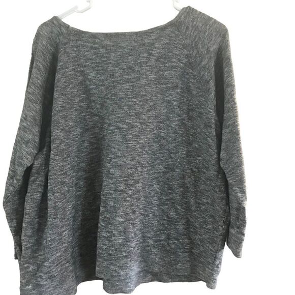 Motherhood Maternity Gray Rhinestone Blouse Extra Large - Picture 3 of 8